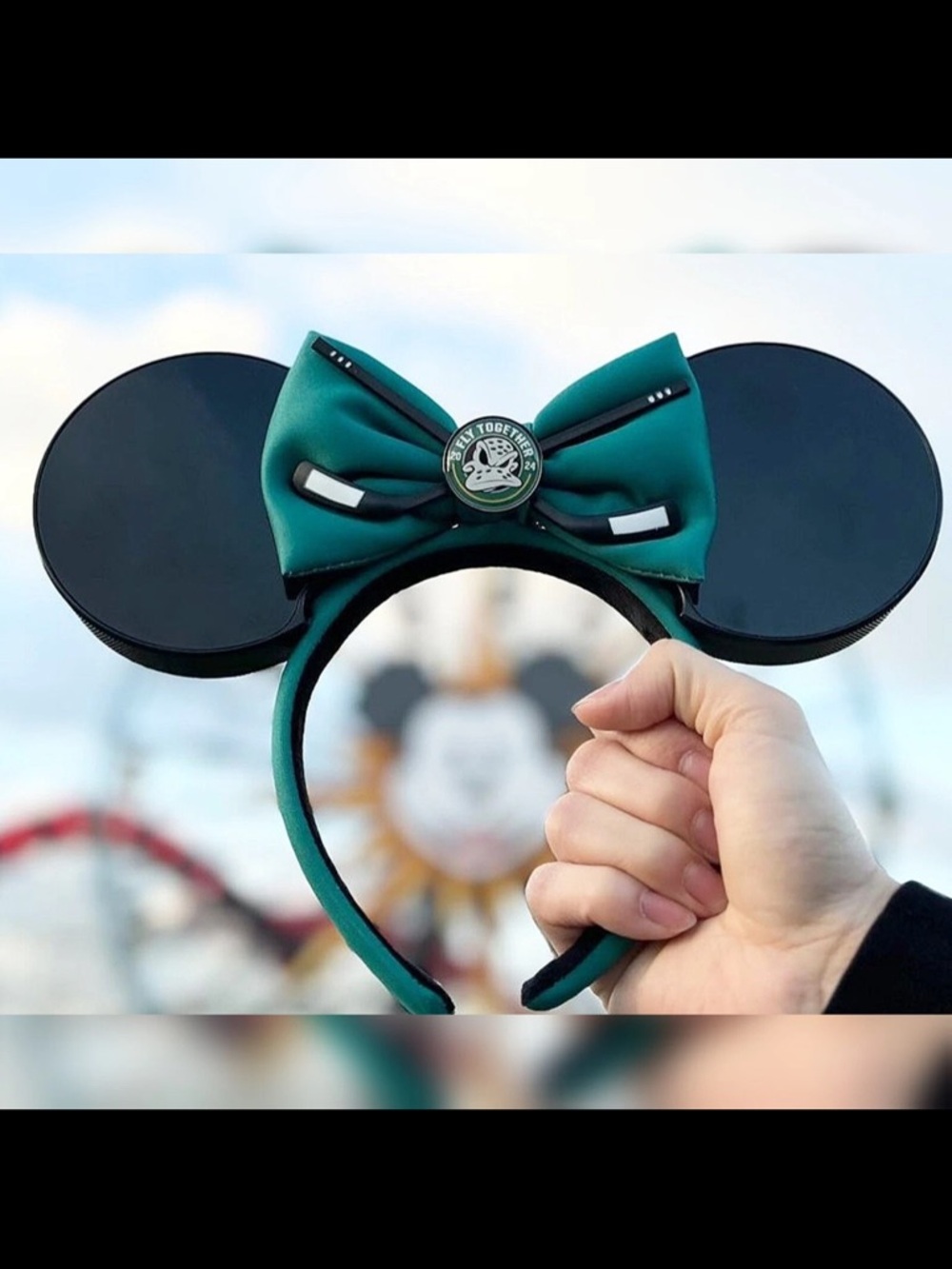 Disneyland Anaheim Ducks Day Ears Mighty 2024 NHL Hockey Disney NWT